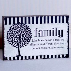 ADAMS & CO. ‘Family' Branches Box Sign